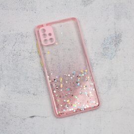 Futrola Frame Glitter - Samsung A515F Galaxy A51 roze.