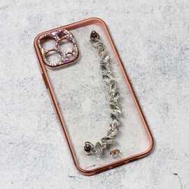 Futrola Jewellery Cirkon - iPhone 13 Pro Max 6.7 roze.