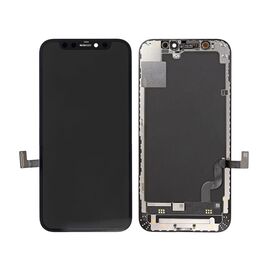 LCD displej (ekran) - iPhone 12 Mini + touchscreen black (crni) (bez touch IC-a) (Original Refurbished).