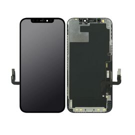 LCD displej (ekran) - iPhone 12/12 Pro + touchscreen black (crni) REPART PRIME A+ Soft OLED.