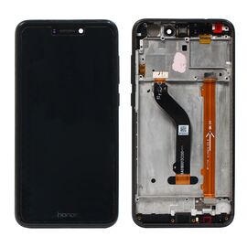 LCD displej (ekran) - Huawei Honor 8 Lite + touchscreen + frame black (crni).