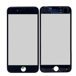 Staklo touchscreen-a + frame + OCA + polarizator - iPhone 8/SE (2020) Crno (Crown Quality).