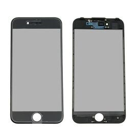 Staklo touchscreen-a + frame + OCA + polarizator - Iphone 7 Crno (Crown Quality).
