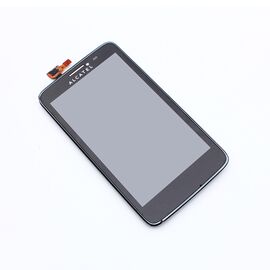 LCD displej (ekran) - Alcatel OT Scrub Easy/8000D+touch screen+frame crni SPO SH.
