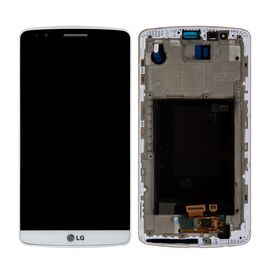 LCD displej (ekran) - LG G3 S/D725+touchscreen beli+frame.