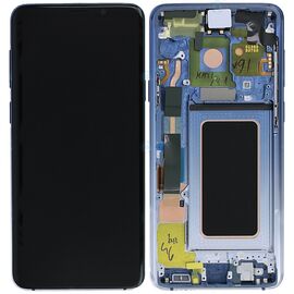 LCD displej (ekran) - Samsung G960/Galaxy S9 +touch screen+frame Polaris blue Service Pack ORG/GH97-21696G.