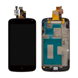 LCD displej (ekran) - LG E960 Nexus 4+touch screen crni rev 1.0+frame.