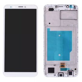 LCD displej (ekran) - Huawei Y7 Prime 2018+touch screen beli+frame.