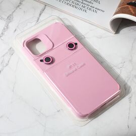 Futrola Colorful and Camera glass - iPhone 15 roze.