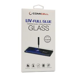 Zastitna folija za ekran GLASS 3D MINI UV-FULL GLUE - Samsung G998F Galaxy S21 Ultra zakrivljena providna (bez UV lampe) (MS).