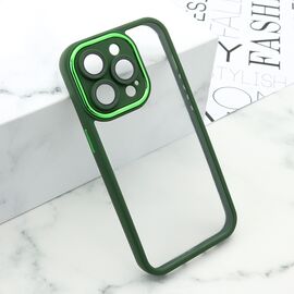 Futrola providna SHINING CAMERA - iPhone 14 Pro (6.1) zelena (MS).