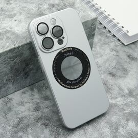 Futrola ELEGANT LOGO CUT - iPhone 14 Pro (6.1) srebrna (MS).
