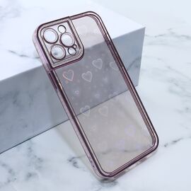 Futrola Heart IMD - iPhone 12 Pro Max 6.7 roze (MS).