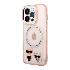 Futrola Karl Lagerfeld Magsafe With Ring - Iphone 14 Pro pink Full ORG (KLHMP14LHKCP) (MS).