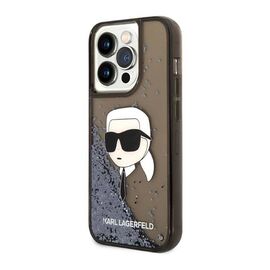 Futrola Karl Lagerfeld Liquid Glitter NFT Karl's Head Hard - Iphone 14 Pro Max crna Full ORG (KLHCP14XLNKHC) (MS).