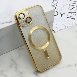 Futrola GLITTER MAGSAFE - iPhone 15 zlatna (MS).