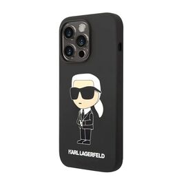 Futrola Karl Lagerfeld Liquid Silicone Case Ikonik Nft - iPhone 15 Pro Max (6.7) crna Full ORG (KLHCP15XSNIKBCK) (MS).