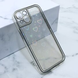 Futrola Heart IMD - iPhone 14 srebrna (MS).