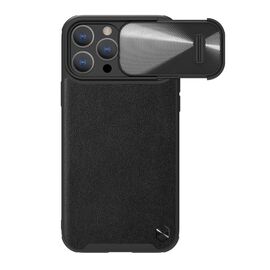 Futrola Nillkin Cam Shield Leather S - iPhone 14 Pro (6.1) crna (MS).