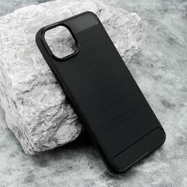 Silikonska futrola BRUSHED - iPhone 15 Plus crna (MS).