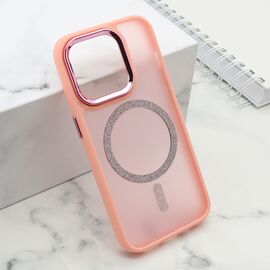 Futrola SHINING MAGSAFE - iPhone 15 Pro (6.1) roze (MS).