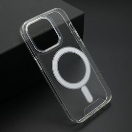 Futrola STANDARD MagSafe - iPhone 15 Pro (6.1)providna (bela) (MS).