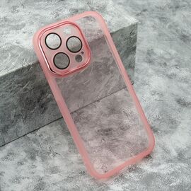 Futrola Transparent COLOR - iPhone 14 Pro (6.1) roze (MS).