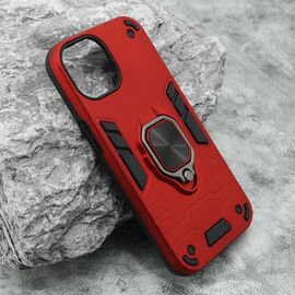 Futrola Square Ring - iPhone 15 crvena (MS).