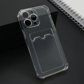 Futrola Transparent CARD POCKET - iPhone 15 Pro Max (6.7) providna (MS).