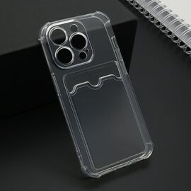 Futrola Transparent CARD POCKET - iPhone 15 Pro (6.1) providna (MS).