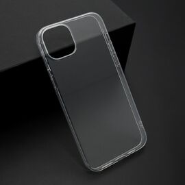 Silikonska futrola ultra tanka (skin) PROTECT - iPhone 15 Plus providna (bela) (MS).