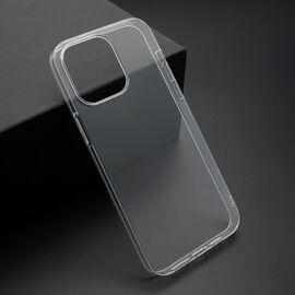 Silikonska futrola ultra tanka (skin) PROTECT - iPhone 14 Pro Max providna (bela) (MS).