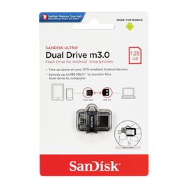 USB Flash memorija SanDisk Ultra Dual drive 128GB m3.0 Grey (MS).