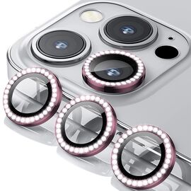 Zastita - kameru DIAMOND PREMIUM za Iphone 12 Pro/12 Pro Max pink (MS).