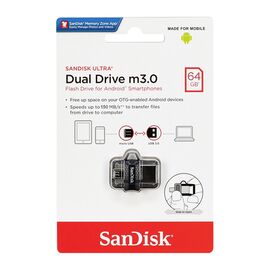 USB Flash memorija SanDisk Ultra Dual drive 64GB m3.0 Grey (MS).