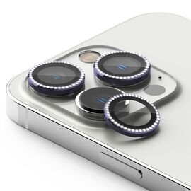 Zastita - kameru DIAMOND za iPhone 15 Pro (6.1)/iPhone 15 Pro Max (6.7) ljubicasta (MS).