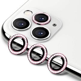 Zastita - kameru DIAMOND PREMIUM za Iphone 11 Pro/11 Pro Max pink (MS).