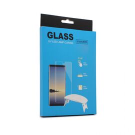 Tempered glass UV Plus Glue Full Cover + Lampa - Huawei P30 Pro.