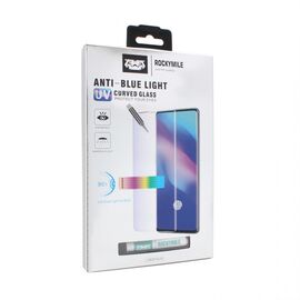 Tempered glass Rockymile UV Anti Blue Full Glue + Lampa - Samsung N970F Galaxy Note 10.