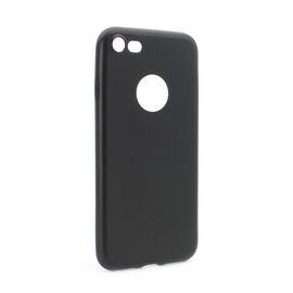 Silikonska futrola Skin - iPhone 7 mat crna (sa otvorom za logo).