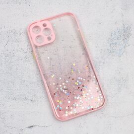 Futrola Frame Glitter - iPhone 12 Pro 6.1 roze.