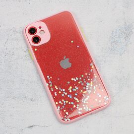 Futrola Frame Glitter - iPhone 11 6.1 roze.