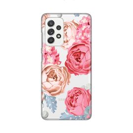 Silikonska futrola PRINT Skin - Samsung A525 Galaxy A52 4G/A526 Galaxy A52 5G/A528B Galaxy A52s 5G Pink Flowers.