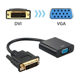 Adapter DVI (24+1) na VGA Z crni JWD-HV13.