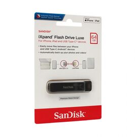 SanDisk USB flash memorija 64GB iXpand Drive Luxe - iPhone/iPad.