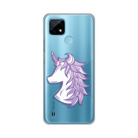 Silikonska futrola PRINT Skin - Realme C21 Purple Unicorn.