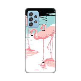 Silikonska futrola PRINT - Samsung A525 Galaxy A52 4G/A526 Galaxy A52 5G/A528B Galaxy A52s 5G Pink Flamingos.