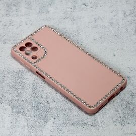 Futrola Frame Cirkon - Samsung A225 Galaxy A22 roze.