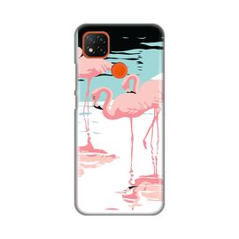 Silikonska futrola PRINT - Xiaomi Redmi 9C/Redmi 10A Pink Flamingos.
