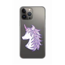Silikonska futrola PRINT Skin - iPhone 13 Pro Max 6.7 Purple Unicorn.